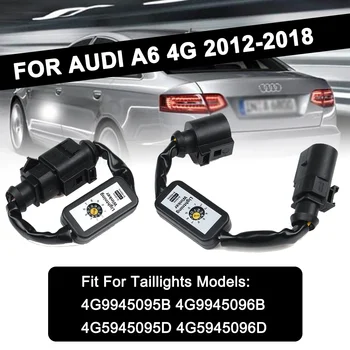 2 ks Dynamické Zase Signálu Indikátor LED zadné svetlo Black Add-on Modul Kábel Drôt, Sedačky zadné Svetlo Na Audi A6 4G 2012~2018