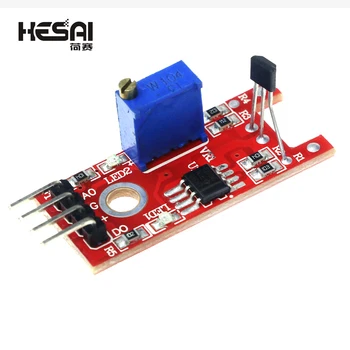 Inteligentná Elektronika 4Pin KY-024 Lineárne Magnetické Hala Prepne Rýchlosť Počítania Snímača Modul pre arduino DIY Kit