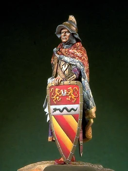 1/32 staroveký bojovník stojan s shield Živice obrázok Modelu súpravy Miniatúrne gk Unassembly Nevyfarbené