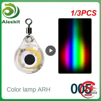 1/3KS Mini Podvodné Ryby Príťažlivosť Lampa Lákať Zelená/Červená/Modrá/Biela/Farebné LED Blikajúce Rybárske Lure Svetlo Squid Návnada