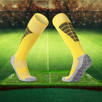 1 Pár Futbal Ponožky Vysoká Pružnosť Futbal Ponožky Unisex Tvárny protišmykových Príležitostné Športové Vysoké Ponožky