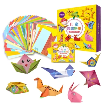 108 Ks Cartoon Origami Knihy, Papier, umelecké a Remeselné HOBBY Ručné 3D Puzzle Zvierat Remesiel pre Deti, Vzdelávacie Dieťa Hračku