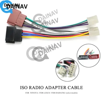 12-122 ISO Rádio Adaptér pre TOYOTA nepriateľ LEXUS pre DAIHATSU (vybrané modely) Zapojenie Vedenia Konektor Viesť Loom Kábel Zapojte