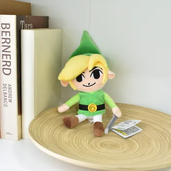 18 CM Legend of Zelda Odkaz Chlapec Hračky Prepojenie S Meč, Štít Mäkké Bábiky pre Deti Vianočný Darček Zberateľskú Miestnosti Dekorácie
