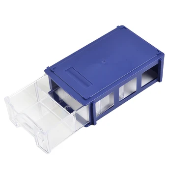 1pcs Stohovateľné Plastové Hardvérové Súčasti Skladovacie Škatule Komponent Skrutky, Náradie Box Kombinovaná Skriňa Policová Zásuvky Prípade Box
