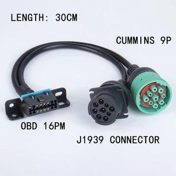 1set Cummins Plug Inšpekcie Drôtu Konektor 9 Pin Pripojenie Drôt Otvorenie Drôt J1939-9PIN Konektor