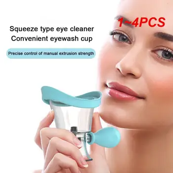 1~4PCS Resuable Silikónové Oko Umývanie Pohár Opakovane Oko Cleaning Tool Mäkké oplachovanie očí Profesionálny Čistič na oplachovanie očí Kontajner na