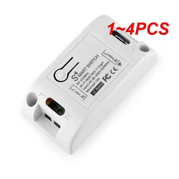 1~4PCS RF 433 220V Prijímač Smart Home Wifi Bezdrôtové Diaľkové Ovládanie Led Spínač svetiel Smart Života/Tuya APLIKÁCIA Pracuje s