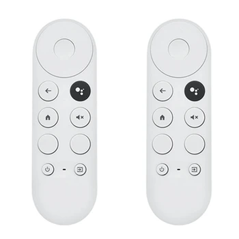 2 KS Bluetooth, Hlasové Diaľkové Ovládanie Náhradné Diely Biele Plastové roku 2020 Google TV 4K Snehu G9N9N Diaľkové Ovládanie