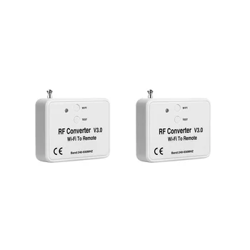 2 Ks Univerzálny Bezdrôtový Wifi na RF Converter, Telefón Namiesto Diaľkové Ovládanie 240-930Mhz pre Smart Home