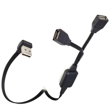 20 CM-110 CM Dual dát USB 2.0 1 muž a 2 ženy, napájací adaptér a distribútor, nabíjania cez USB, napájací kábel, predlžovací kábel