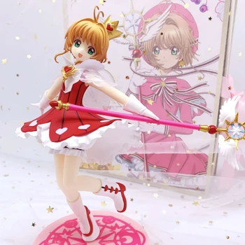 20 cm Anime Obrázok Card Captor Kinomoto Sakura Model Figúrky Skutočné Krásne Dievča Dekoratívne Zberateľskú Dospelých, Deti Bábiky, Hračky Gi