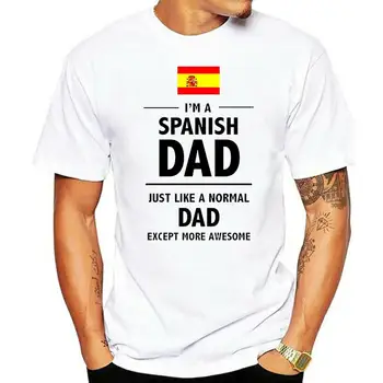 2022 Nové Letné Tee tričko IM ŠPANIELSKY OTEC - Otecko FatherDay Španielsko Zábavný Darček Mens T-Shirt Bežné T-shirt
