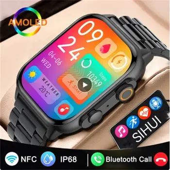 2023 Nové Smartwatch Mens AMOLED HD Displej, Bluetooth Hovor, Vodotesný IP68 Heartrate Hudba Šport Ženy Inteligentné Hodinky Pre Android IOS