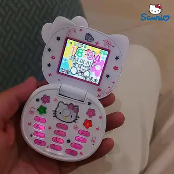2023 Sanrio Hello Kitty Flip Telefónu Kawaii K688 Cartoon Deti Taiml Roztomilý Mini Telefón Narodeniny Fashion Dievčatá Darčeky, Hračky Pre Deti,