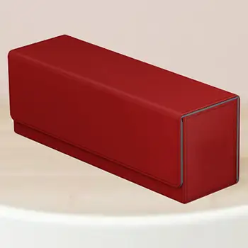2x Kožené Deck Box W/ Prístupné Zatvorenie - Karta Prípade Drží 400 Karty - Štandardné A Menšiu Veľkosť A TCGs