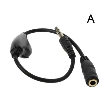 3,5 mm Jack, AUX Mužov a Žien Adaptér Predlžovací Kábel Audio Stereo Kábel s ovládaním Hlasitosti Slúchadlá Slúchadlá Drôt pre Smartpho