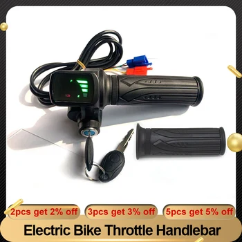 36v 48v 60v Elektrický Bicykel Plyn Riadidlá S Výkonom Displej Ovládanie Rýchlosti Urýchľovač E-Bike Elektrické Bicykle Príslušenstvo