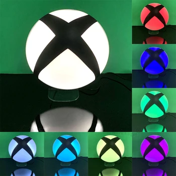 3D LED Svetlo Pre Xbox Hry Ikonu Ilúzie Noc Lampa RGB Blikajúce Cool Darček Desktop Setup Počítač, Podsvietenie Miestnosti Dekorácie