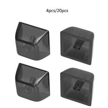 4/20Pcs Transparentné Keycaps 1U Prázdne Podsvietené Tlačidlo Kryt pre Mechanické Klávesnice H7EC