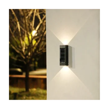 4PCS Solárne Lampy, exteriérové LED Svetlá Vodotesný pre Záhradné Dekorácie Balkón Dvore Ulici Nástenné Svietidlo Dekor Záhradníctvo Svetlo