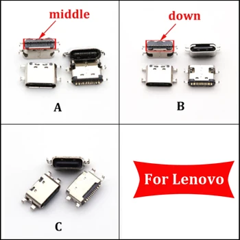 5 ks Nabíjačku USB Nabíjací Port Konektor Dock Konektor Jack Pre Lenovo S5 K520 Tablet TB-X605F X605L X605F X605M X705 Typ C Kontakt