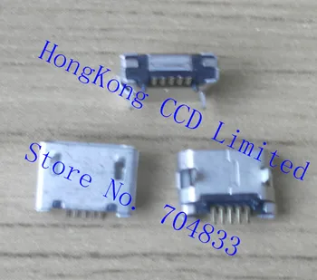 500pcs/veľa široko používaný port micro USB konektor nabíjania pre tablety, GPS, mobilné