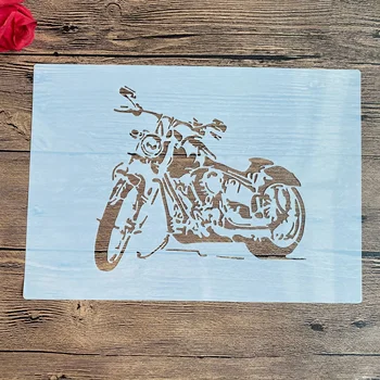 A4 29 *21 cm DIY Blany nástenné Maľby Zápisník Sfarbenie Razba Album Dekoratívne Papiera Šablónu Karty stenu motocykel
