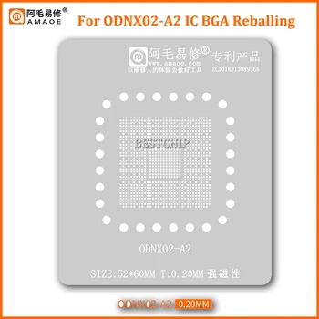 Amaoe ODNX02-A2 BGA Vzorkovníka Reballing Pre Hry Hráč Prepínač CPU IC Pin Spájkovanie Cínom Rastlín Čistý Štvorcovým Otvorom