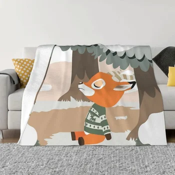 Animal Crossing Nové Obzory Deka Flanelové Dekorácie Beau ACNH Prenosné Domov prehoz cez posteľ
