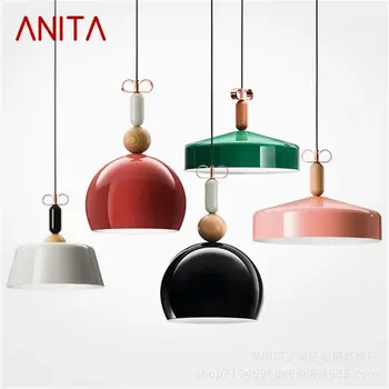 ANITA Farebné Prívesok Svetle Súčasného Jednoduché Svietidlá LED Svietidlá Pre vnútorné Dekoratívne Jedáleň
