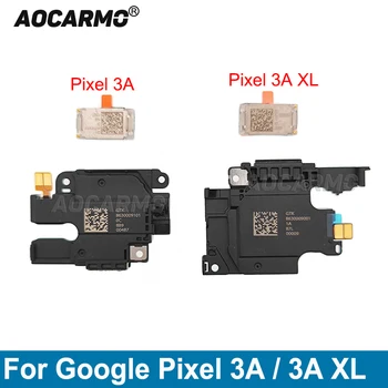 Aocarmo Pre Google Pixel 3A 3aXL XL Top Reproduktor slúchadla Slúchadlo + Spodný Hlasný Reproduktor Bzučiak Zvonenie Flex Kábel, Náhradný Diel