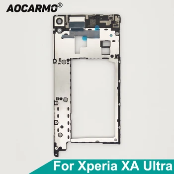 Aocarmo Späť Stredný Rám Doska Držiak na Pokrytie Signálu Antény S Objektív Pre Sony Xperia XA Ultra F3211/2/3 F3215/16