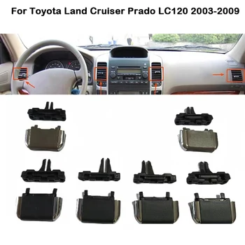 Auto Predný Panel, klimatizácia, Zásuvky A/C Klimatizácia Otvory Kartu Klip Pre Toyota Pôdy Cruiser Prado LC120 2003-2009