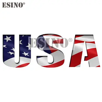 Auto Styling Tvorivé USA Amerike Národnej Vlajky Auto Dekoratívne Odtlačkový Cartoon PVC Nepremokavé karosérie Nálepky Vzor Vinyl