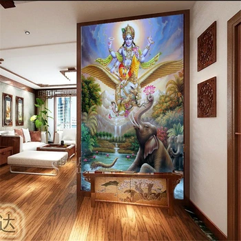 beibehang abstraktných de parede veľké nástenné jogy Juhovýchodnej Ázie-štýlová reštaurácia, tapety nástenná maľba Hinduistickej boha Šivu, tapety, podlahy