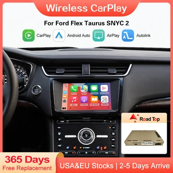 Bezdrôtové CarPlay Android Auto pre Ford Flex Býk Sync2 s Zrkadle Odkaz AirPlay Zadnej Kamery USB Prehrávač Auto Hrať Funkcie