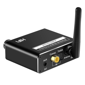 Bezdrôtový Bluetooth 5.0 Digitálneho Na Analógový DAC Prevodník Príslušenstvo S Diaľkovým ovládaním Koaxiálny s priemerom 3,5 Mm, Podpora USB Audio Adaptér