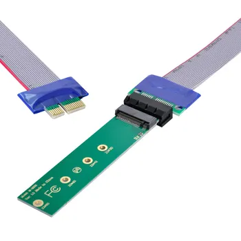 Cablecc NGFF M-key NVME AHCI SSD PCI-E 3.0 1x x1 Vertikálne Adaptér s Káblom Mužov a Žien Rozšírenie
