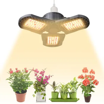 COB LED Rásť Svetlo UFO Rastlín Svetlá Deformovateľné 144LED 300W celé Spektrum E26 E27 Pre Izbové Rastliny Skleníkových Veg Kvitnutia