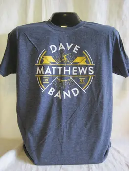 Dave Matthews Band T-Shirt Alternatívna Rocková Skupina Virginia Nové Šedá 1005