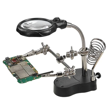 Digitálne Vybavenie Opravy S Zváranie lupu Digitálne Zariadenia Nástroj pre Údržbu Tabuľky S LED Lampou