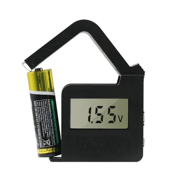 Digitálny Lítiová Batéria Kapacita Diagnostický Nástroj na Kontrolu LCD Displej 1,5 V 9 V AAA Tlačidlo Kontrola Batérie Univerzálny Napätie Tester
