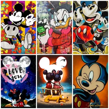 Disney Karikatúry Strýka Scrooge Donald Duck Mickey Wall Art Plagát, Plagáty Škôlky Deti Plátno Na Maľovanie Na Stenu Tlač Izba Dekor
