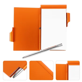 Drapákové Notebook Štýlový Kovový Držiak Multicolor Mini Vrecko na poznámkový blok, Papier Malé Prenosné Office Tearable Notebook s Perom