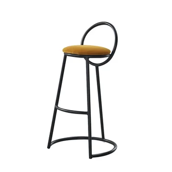 Dávka mäkká taška pre voľný čas stoličky jednoduché kaviareň hotel kožené kreslo malé domáce Nordic jedálenské stoličky uhlíkovej ocele