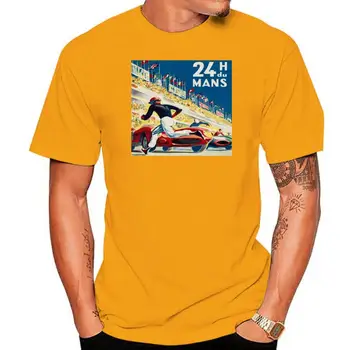 Eightin Vintage 24 Hodín Le Mans 24 h Du Mons Tričko 100% Bavlna Tričká Krátky Rukáv O-Krku Vintage T-Shirt pre Mužov Veľká Veľkosť