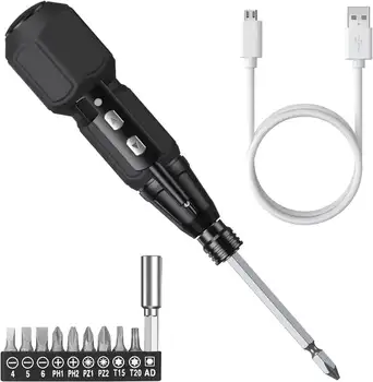 Elektrický Skrutkovač Akumulátorový Skrutkovač 3.6 V Mini Domov Skrutkovač &Magnetické Tip &Worklight 10NM USB Nabíjateľné pre DIY Domov