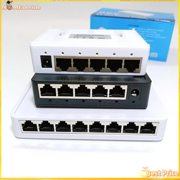 Ethernet Smart Switch 5/8 port Mini Rýchlo Sieťový Switch s VLAN 5V Napájanie IP Kamera /Wifi Router 10/100/1000M