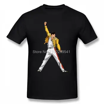 Freddie Mercury Tričko Krátky Rukáv Tričko Mužov Lete Pružné Plus Veľkosť Bavlnené Tričká Topy Harajuku Streetwear Nadrozmerná